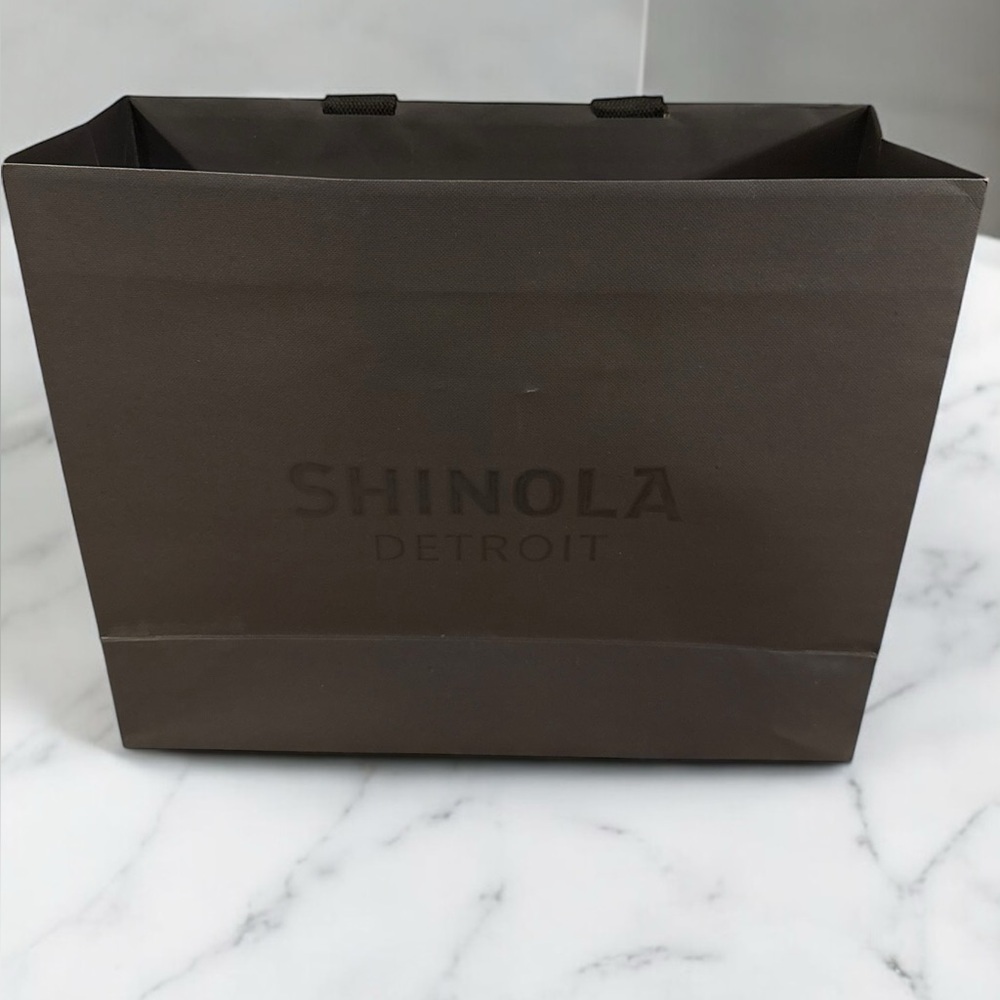 Shinola Detroit Luxury Paper Shopping Bag - Picture 2 of 5